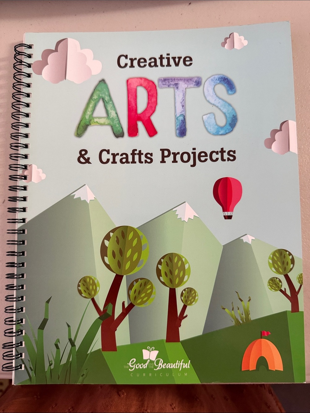 Good & Beautiful Creative Arts & Crafts Projects Notebook - Light Blue